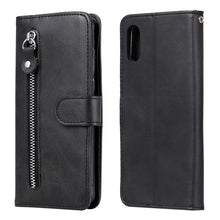 Load image into Gallery viewer, Fashion Calf Texture Zipper Horizontal Flip Leather Case with Stand &amp; Card Slots &amp; Wallet Function