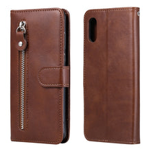 Load image into Gallery viewer, Fashion Calf Texture Zipper Horizontal Flip Leather Case with Stand &amp; Card Slots &amp; Wallet Function
