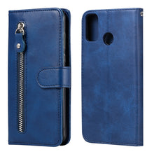 Load image into Gallery viewer, Fashion Calf Texture Zipper Horizontal Flip Leather Case with Stand &amp; Card Slots &amp; Wallet Function