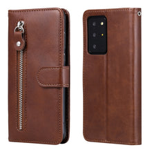 Load image into Gallery viewer, Fashion Calf Texture Zipper Horizontal Flip Leather Case with Stand &amp; Card Slots &amp; Wallet Function