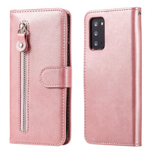 Load image into Gallery viewer, Fashion Calf Texture Zipper Horizontal Flip Leather Case with Stand &amp; Card Slots &amp; Wallet Function