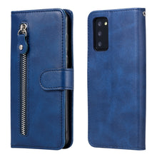 Load image into Gallery viewer, Fashion Calf Texture Zipper Horizontal Flip Leather Case with Stand &amp; Card Slots &amp; Wallet Function