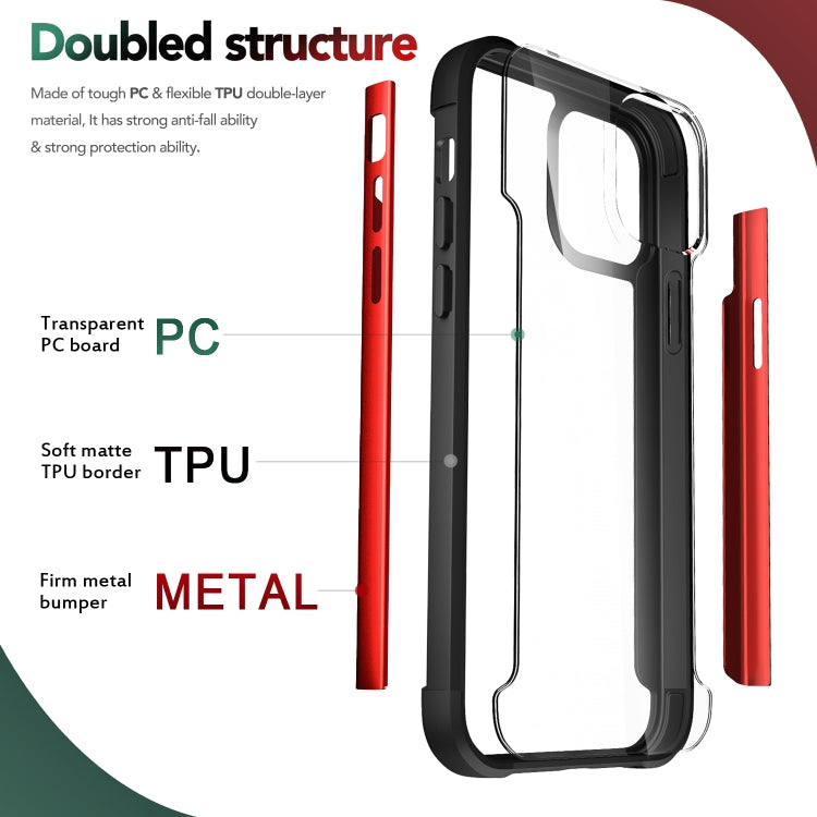 Iron Man Series Metal PC + TPU Protective Case, For iPhone 12 mini, For iPhone 12 / 12 Pro, For iPhone 12 Pro Max