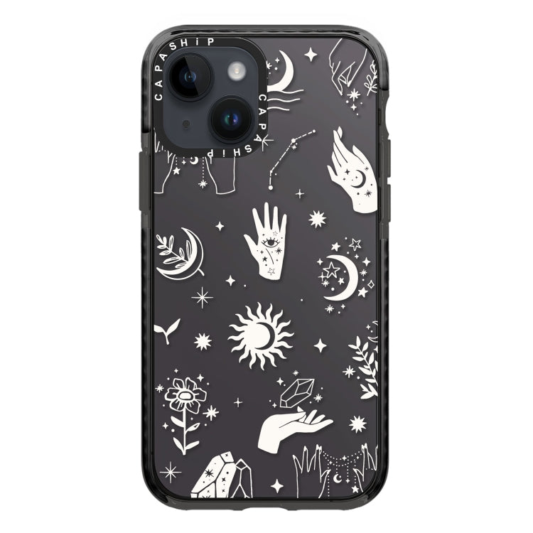 Simple Illustration Pattern Full Coverage Phone Case, For iPhone 14 Plus