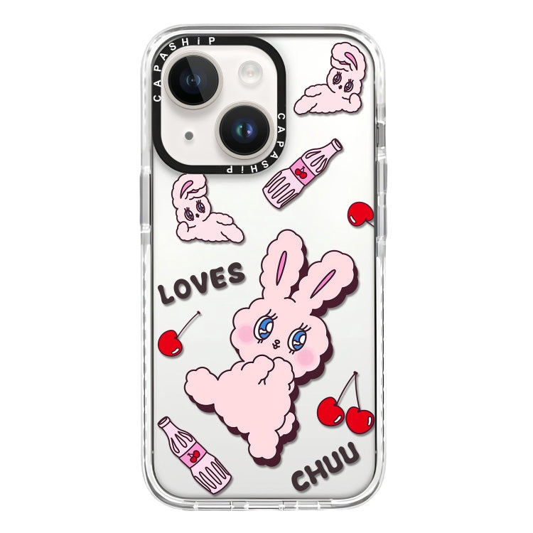Simple Illustration Pattern Full Coverage Phone Case, For iPhone 14 Plus