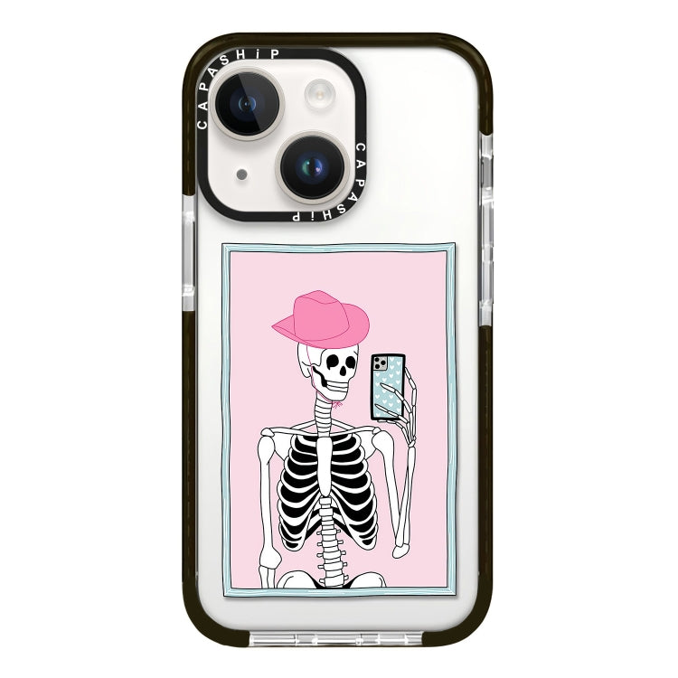 Simple Illustration Pattern Full Coverage Phone Case, For iPhone 14 Plus