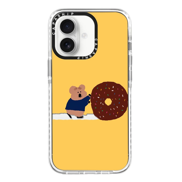 Simple Illustration Pattern Full Coverage Phone Case, For iPhone 16 Plus