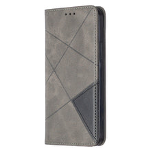 Load image into Gallery viewer, Rhombus Texture Horizontal Flip Magnetic Leather Case with Holder &amp; Card Slots, For Xiaomi Redmi 9A, For Xiaomi Redmi 9C, For iPhone 12 mini, For iPhone 12 / 12 Pro, For iPhone 12 Pro Max