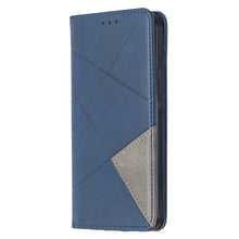 Load image into Gallery viewer, Rhombus Texture Horizontal Flip Magnetic Leather Case with Holder &amp; Card Slots, For Xiaomi Redmi 9A, For Xiaomi Redmi 9C, For iPhone 12 mini, For iPhone 12 / 12 Pro, For iPhone 12 Pro Max