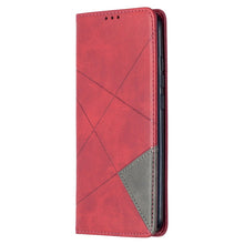 Load image into Gallery viewer, Rhombus Texture Horizontal Flip Magnetic Leather Case with Holder &amp; Card Slots, For Xiaomi Redmi 9A, For Xiaomi Redmi 9C, For iPhone 12 mini, For iPhone 12 / 12 Pro, For iPhone 12 Pro Max