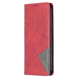 Rhombus Texture Horizontal Flip Magnetic Leather Case with Holder & Card Slots, For Xiaomi Redmi 9A, For Xiaomi Redmi 9C, For iPhone 12 mini, For iPhone 12 / 12 Pro, For iPhone 12 Pro Max