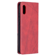 Load image into Gallery viewer, Rhombus Texture Horizontal Flip Magnetic Leather Case with Holder &amp; Card Slots, For Xiaomi Redmi 9A, For Xiaomi Redmi 9C, For iPhone 12 mini, For iPhone 12 / 12 Pro, For iPhone 12 Pro Max