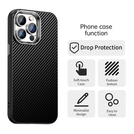 Carbon Fiber Series IMD Phone Case, For iPhone 13 Pro Max, For iPhone 13 Pro, For iPhone 13, For iPhone 12, For iPhone 12 Pro Max, For iPhone 12 Pro, For iPhone 11 Pro Max, For iPhone 11, For iPhone 11 Pro