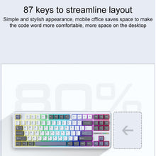 Load image into Gallery viewer, AULA F87 87 Keys Wired/2.4G/Bluetooth Three Model Customized RGB Mechanical Keyboard