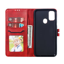 Load image into Gallery viewer, Embossed Happy Cat Pattern Horizontal Flip Leather Case with Holder &amp; Card Slots &amp; Wallet &amp; Photo Frame