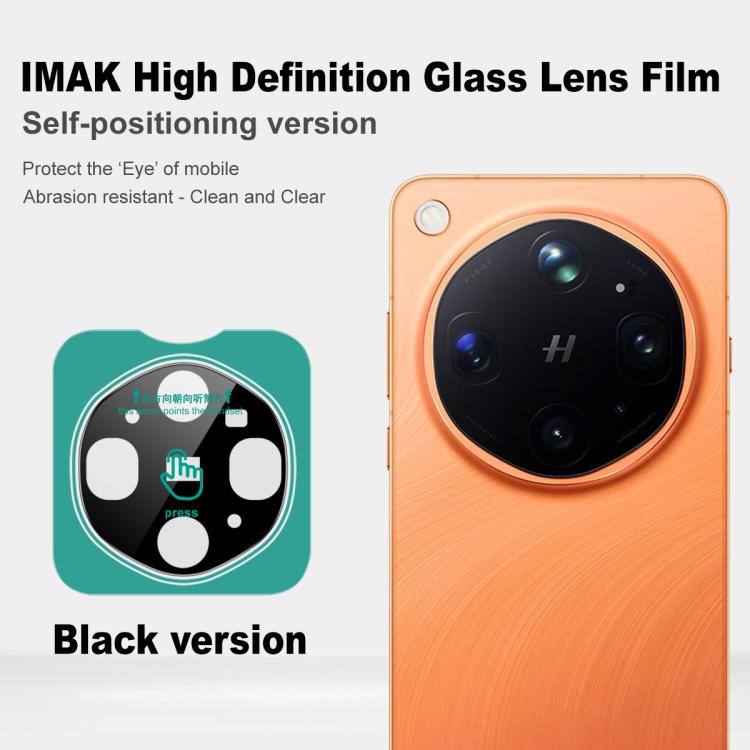 imak Black Version HD Glass Rear Camera Lens Film, Self-positioning Version, For OPPO Find X9 Ultra 5G, For OPPO Find X9, For OPPO Find X9 Pro, For OPPO Find X8s+, For OPPO Find X8s, For OPPO Find X8 Ultra, For OPPO Find N5, For OPPO Find X8 5G        ...