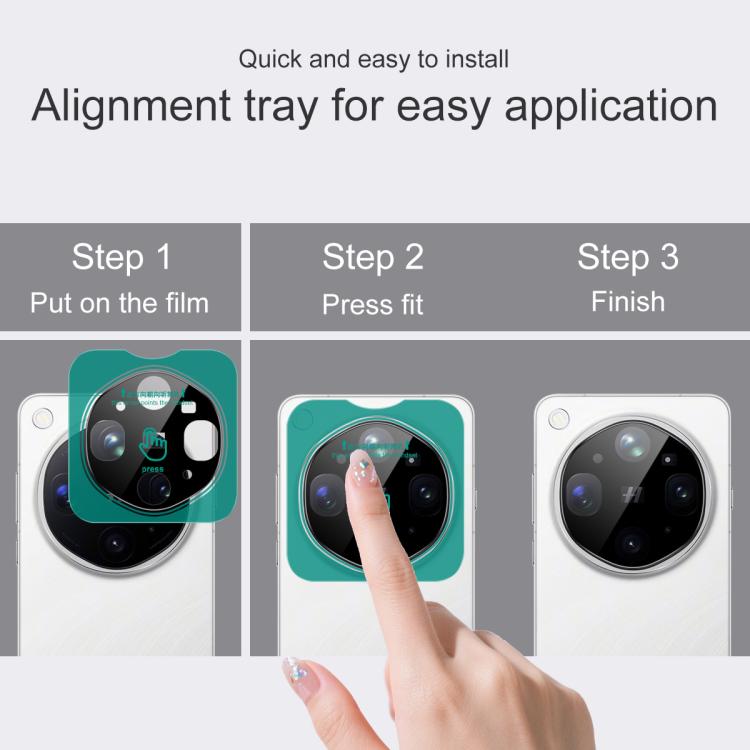 imak Black Version HD Glass Rear Camera Lens Film, Self-positioning Version, For OPPO Find X9 Ultra 5G, For OPPO Find X9, For OPPO Find X9 Pro, For OPPO Find X8s+, For OPPO Find X8s, For OPPO Find X8 Ultra, For OPPO Find N5, For OPPO Find X8 5G        ...