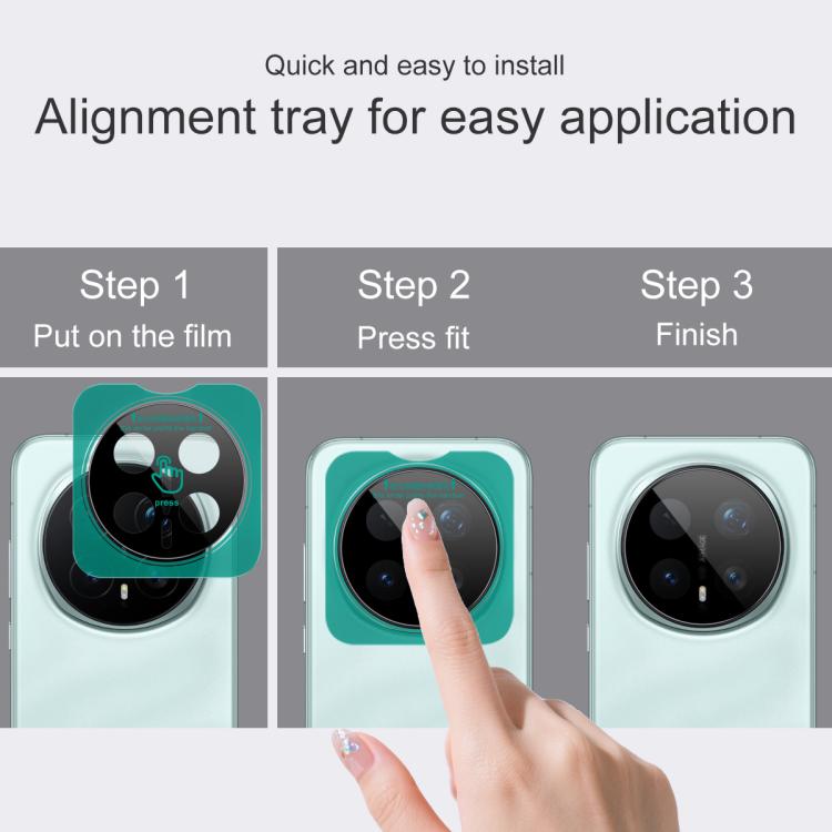 imak Black Version HD Glass Rear Camera Lens Film, Self-positioning Version