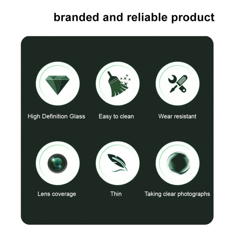 imak Black Version HD Glass Rear Camera Lens Film, Self-positioning Version