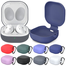 Load image into Gallery viewer, For Samsung Galaxy Buds Live Solid Color Anti-fall Earphone Protective Case with Hook