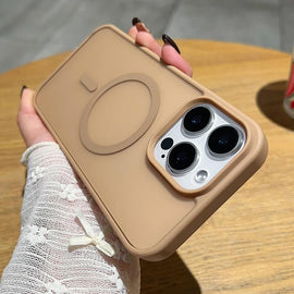 Frosted Skin Feel MagSafe Phone Case, For iPhone 18 Pro / 17 Pro, For iPhone 18 Pro Max / 17 Pro Max, For iPhone 17, For iPhone 17 Air, For iPhone 16 Pro Max, For iPhone 16 Pro, For iPhone 16 Plus, For iPhone 16, For iPhone 15 Pro Max