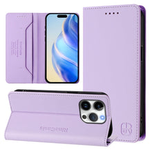 Load image into Gallery viewer, RC01 Dual-Folded Magnetic Suction RFID Leather Phone Case, For iPhone 16 Pro, For iPhone 16 Plus, For iPhone 16, For iPhone 15 Pro Max, For iPhone 15 Pro, For iPhone 15 Plus