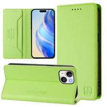Load image into Gallery viewer, RC01 Dual-Folded Magnetic Suction RFID Leather Phone Case, For iPhone 16 Pro, For iPhone 16 Plus, For iPhone 16, For iPhone 15 Pro Max, For iPhone 15 Pro, For iPhone 15 Plus