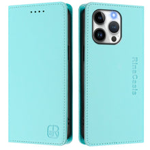 Load image into Gallery viewer, RC01 Dual-Folded Magnetic Suction RFID Leather Phone Case, For iPhone 13 Pro Max, For iPhone 13 Pro, For iPhone 13 mini, For iPhone 12 / 12 Pro, For iPhone 12 Pro Max, For iPhone 12 mini