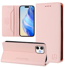 Load image into Gallery viewer, RC01 Dual-Folded Magnetic Suction RFID Leather Phone Case, For iPhone 13 Pro Max, For iPhone 13 Pro, For iPhone 13 mini, For iPhone 12 / 12 Pro, For iPhone 12 Pro Max, For iPhone 12 mini