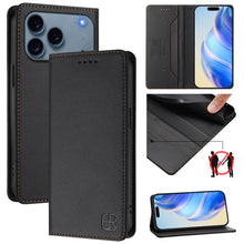 Load image into Gallery viewer, RC01 Dual-Folded Magnetic Suction RFID Leather Phone Case, For iPhone 18 Pro / 17 Pro, For iPhone 18 Pro Max / 17 Pro Max, For iPhone 17e / 16e, For iPhone 17, For iPhone Air, For iPhone 16 Pro Max