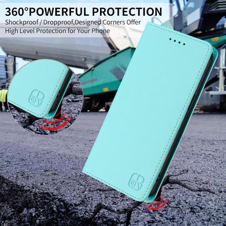 RC01 Dual-Folded Magnetic Suction RFID Leather Phone Case, For iPhone 18 Pro / 17 Pro, For iPhone 18 Pro Max / 17 Pro Max, For iPhone 17e / 16e, For iPhone 17, For iPhone Air, For iPhone 16 Pro Max