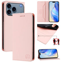 Load image into Gallery viewer, RC01 Dual-Folded Magnetic Suction RFID Leather Phone Case, For iPhone 18 Pro / 17 Pro, For iPhone 18 Pro Max / 17 Pro Max, For iPhone 17e / 16e, For iPhone 17, For iPhone Air, For iPhone 16 Pro Max
