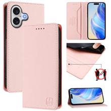 Load image into Gallery viewer, RC01 Dual-Folded Magnetic Suction RFID Leather Phone Case, For iPhone 17e / 16e, For iPhone 17 Pro Max, For iPhone 17 Pro, For iPhone 17, For iPhone Air, For iPhone 16 Pro Max