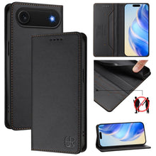 Load image into Gallery viewer, RC01 Dual-Folded Magnetic Suction RFID Leather Phone Case, For iPhone 17e / 16e, For iPhone 17 Pro Max, For iPhone 17 Pro, For iPhone 17, For iPhone Air, For iPhone 16 Pro Max