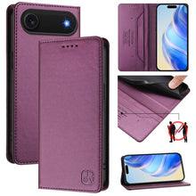 Load image into Gallery viewer, RC01 Dual-Folded Magnetic Suction RFID Leather Phone Case, For iPhone 17e / 16e, For iPhone 17 Pro Max, For iPhone 17 Pro, For iPhone 17, For iPhone Air, For iPhone 16 Pro Max