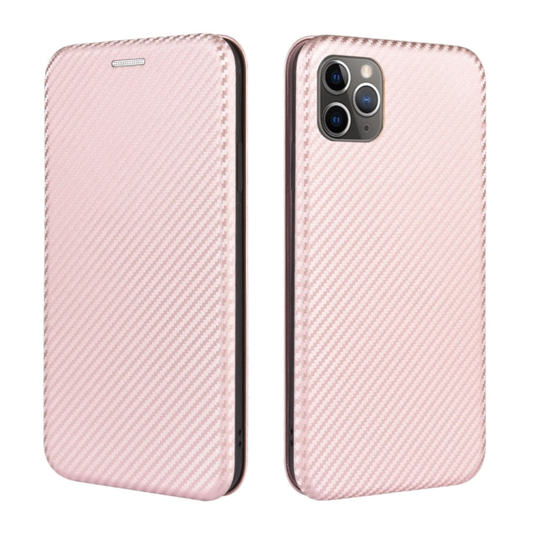 Carbon Fiber Texture Magnetic Horizontal Flip TPU + PC + PU Leather Case with Card Slot, For iPhone 11 Pro, For iPhone 6 / 6s, For iPhone 6 Plus / 6s Plus, For iPhone 11 Pro Max, For iPhone 11, For iPhone 12 mini, For iPhone 12 / 12 Pro                ...