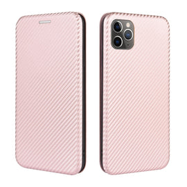 Carbon Fiber Texture Magnetic Horizontal Flip TPU + PC + PU Leather Case with Card Slot, For iPhone 11 Pro, For iPhone 6 / 6s, For iPhone 6 Plus / 6s Plus, For iPhone 11 Pro Max, For iPhone 11, For iPhone 12 mini, For iPhone 12 / 12 Pro                ...