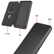 Load image into Gallery viewer, Carbon Fiber Texture Magnetic Horizontal Flip TPU + PC + PU Leather Case with Card Slot, For iPhone 11 Pro, For iPhone 6 / 6s, For iPhone 6 Plus / 6s Plus, For iPhone 11 Pro Max, For iPhone 11, For iPhone 12 mini, For iPhone 12 / 12 Pro                ...