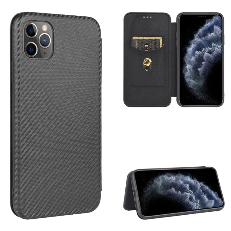 Carbon Fiber Texture Magnetic Horizontal Flip TPU + PC + PU Leather Case with Card Slot, For iPhone 11 Pro, For iPhone 6 / 6s, For iPhone 6 Plus / 6s Plus, For iPhone 11 Pro Max, For iPhone 11, For iPhone 12 mini, For iPhone 12 / 12 Pro                ...