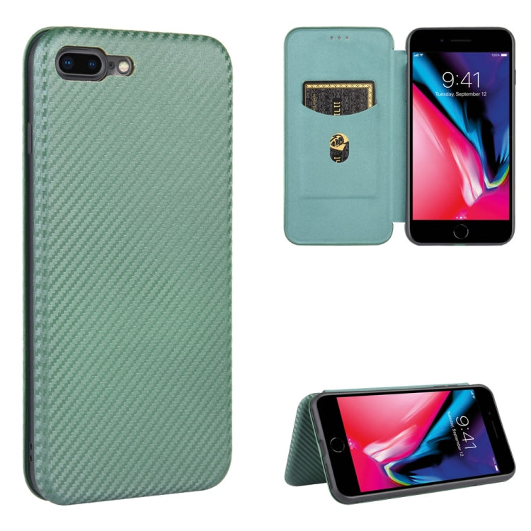 Carbon Fiber Texture Magnetic Horizontal Flip TPU + PC + PU Leather Case with Card Slot, For iPhone 11 Pro, For iPhone 6 / 6s, For iPhone 6 Plus / 6s Plus, For iPhone 11 Pro Max, For iPhone 11, For iPhone 12 mini, For iPhone 12 / 12 Pro                ...
