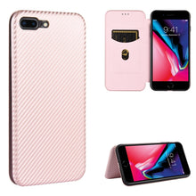 Load image into Gallery viewer, Carbon Fiber Texture Magnetic Horizontal Flip TPU + PC + PU Leather Case with Card Slot, For iPhone 7 Plus / 8 Plus, For iPhone XR, For iPhone XS Max, For iPhone X / XS