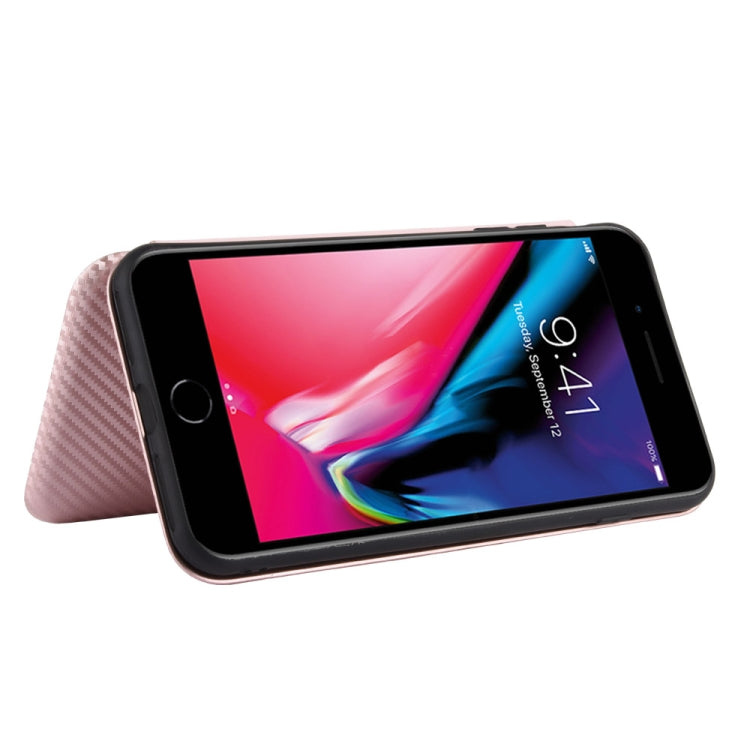 Carbon Fiber Texture Magnetic Horizontal Flip TPU + PC + PU Leather Case with Card Slot, For iPhone 7 Plus / 8 Plus, For iPhone XR, For iPhone XS Max, For iPhone X / XS