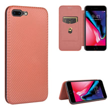 Load image into Gallery viewer, Carbon Fiber Texture Magnetic Horizontal Flip TPU + PC + PU Leather Case with Card Slot, For iPhone 7 Plus / 8 Plus, For iPhone XR, For iPhone XS Max, For iPhone X / XS