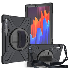 Load image into Gallery viewer, Shockproof Colorful Silicone + PC Protective Case with Holder &amp; Shoulder Strap &amp; Hand Strap &amp; Pen Slot