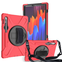 Load image into Gallery viewer, Shockproof Colorful Silicone + PC Protective Case with Holder &amp; Shoulder Strap &amp; Hand Strap &amp; Pen Slot