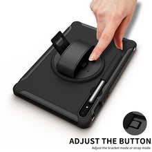 Load image into Gallery viewer, 360 Degree Rotation PC+TPU Protective Cover with Holder &amp; Hand Strap