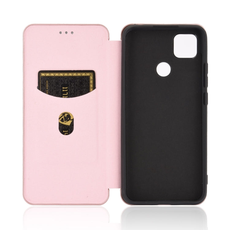 Carbon Fiber Texture Magnetic Horizontal Flip TPU + PC + PU Leather Case with Card Slot, For Xiaomi Redmi 9C, For Xiaomi Redmi 8A, For Xiaomi Redmi 8, For Xiaomi Redmi 9, For Xiaomi Redmi 9A, For Xiaomi Redmi 10X 5G, For Xiaomi Redmi K30 Pro           ...