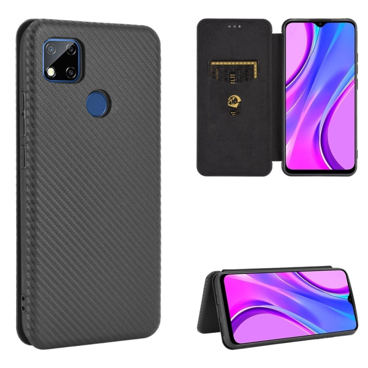 Carbon Fiber Texture Magnetic Horizontal Flip TPU + PC + PU Leather Case with Card Slot, For Xiaomi Redmi 9C, For Xiaomi Redmi 8A, For Xiaomi Redmi 8, For Xiaomi Redmi 9, For Xiaomi Redmi 9A, For Xiaomi Redmi 10X 5G, For Xiaomi Redmi K30 Pro           ...