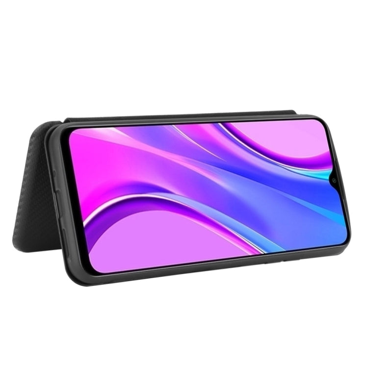 Carbon Fiber Texture Magnetic Horizontal Flip TPU + PC + PU Leather Case with Card Slot, For Xiaomi Redmi 9C, For Xiaomi Redmi 8A, For Xiaomi Redmi 8, For Xiaomi Redmi 9, For Xiaomi Redmi 9A, For Xiaomi Redmi 10X 5G, For Xiaomi Redmi K30 Pro           ...