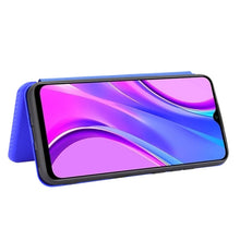 Load image into Gallery viewer, Carbon Fiber Texture Magnetic Horizontal Flip TPU + PC + PU Leather Case with Card Slot, For Xiaomi Redmi 9C, For Xiaomi Redmi 8A, For Xiaomi Redmi 8, For Xiaomi Redmi 9, For Xiaomi Redmi 9A, For Xiaomi Redmi 10X 5G, For Xiaomi Redmi K30 Pro           ...